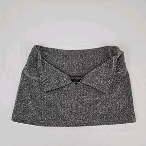 Vintage Tweed Micro Mini Skirt Woven Junior Size 11 Wearever Y2K